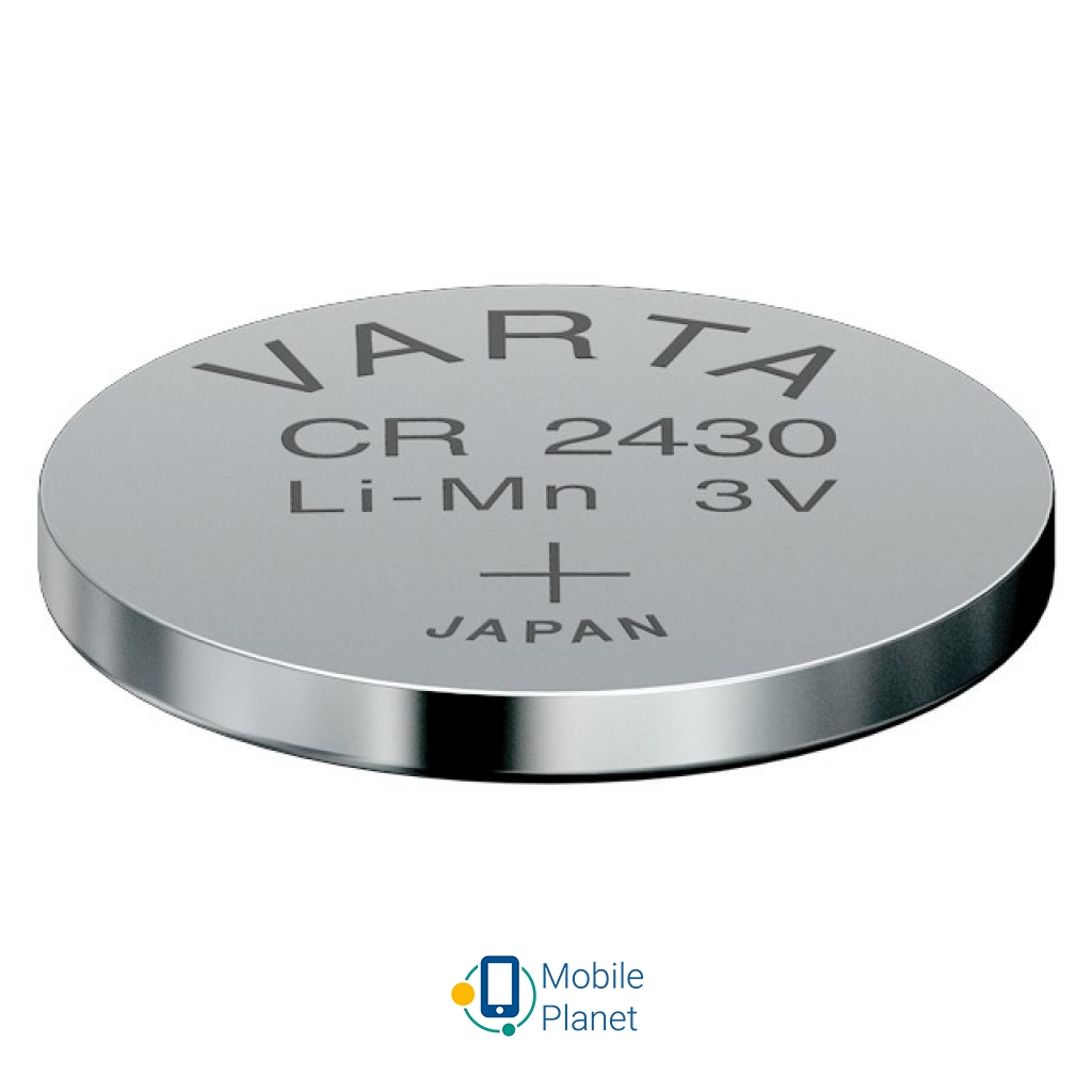 Varta CR 2430 Lithium * 1 (06430101401) Форма: таблетка; Типорозмір: CR2430;