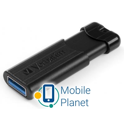 Verbatim 64GB PinStripe Black USB 3.0 (49318) (UA) Интерфейс USB 3.0