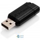 Verbatim 64GB Store 'n' Go PinStripe Black USB 2.0 (49065) (UA)