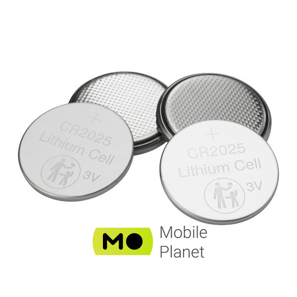Verbatim CR 2025 Lithium 3V*4 (49532) (UA) Форма батареї: пігулка;