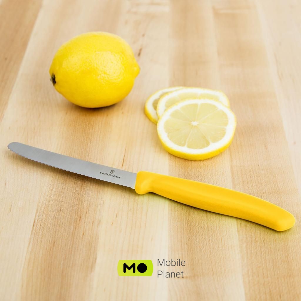 Victorinox SwissClassic для нарізки 8 см, хвилясте лезо, жовтий (6.7636.L118) (UA) Тип ножа: Класичний;