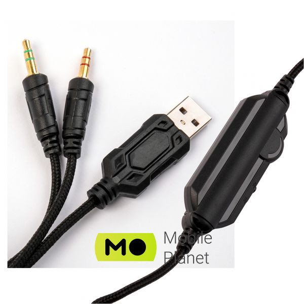 Vinga HSCU-160 Gaming LED Black (HSCU-160) (UA) Тип пристрою: гарнітура; Тип: