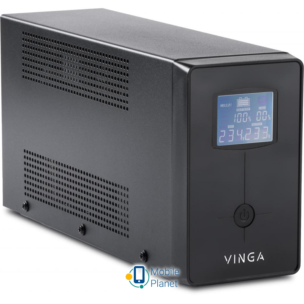 Vinga LCD 1200VA metal case (VPC-1200M) (UA) Производитель: Vinga; Модель: LCD 1200VA