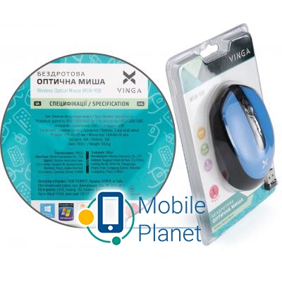 Vinga MSW-908 Silent Click blue Тип: Бездротові; Призначення: