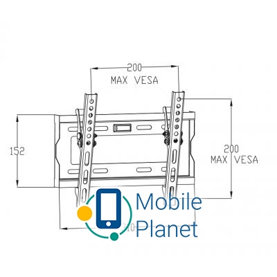 Vinga TM20-2252 Тип: наклонный; Минимальная
