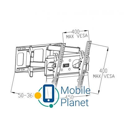 Vinga TM34-4451 (UA) Тип: поворотно-похилий;
