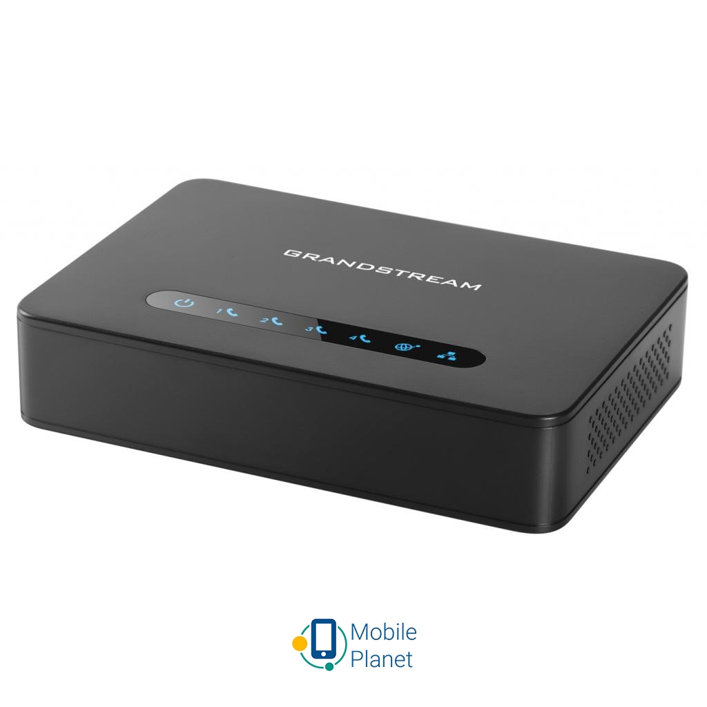 VoIP-шлюз Grandstream HT814 (UA) FXS порти: 4; Ethernet порти: 4 x 10 / 100 / 1000;
