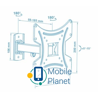 Walfix R-333B Тип: поворотно-похилий;