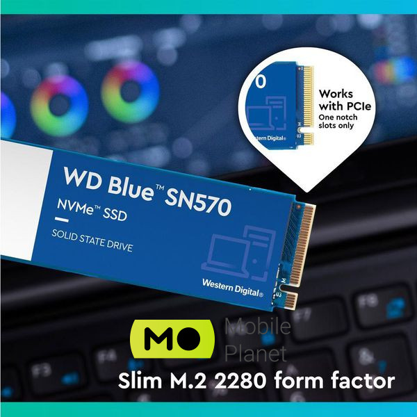 WD Blue SN570 500GB M.2 NVMe (WDS500G3B0C) (UA) купить в Одессе