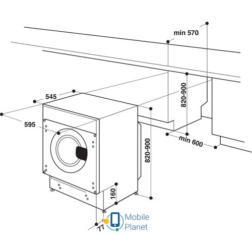 Whirlpool WMWG 71484 E Тип: повногабаритна 48-65 см;