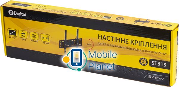 X-Digital STEEL ST315 Black (UA) Мінімальна дистанція від стіни,