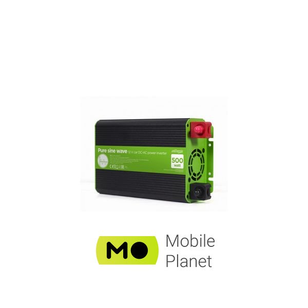 12V/230V 500W (1000W peak power) чистая синусоида EnerGenie (EG-PWC-PS500-01) (UA) Входное напряжение: 12 В;