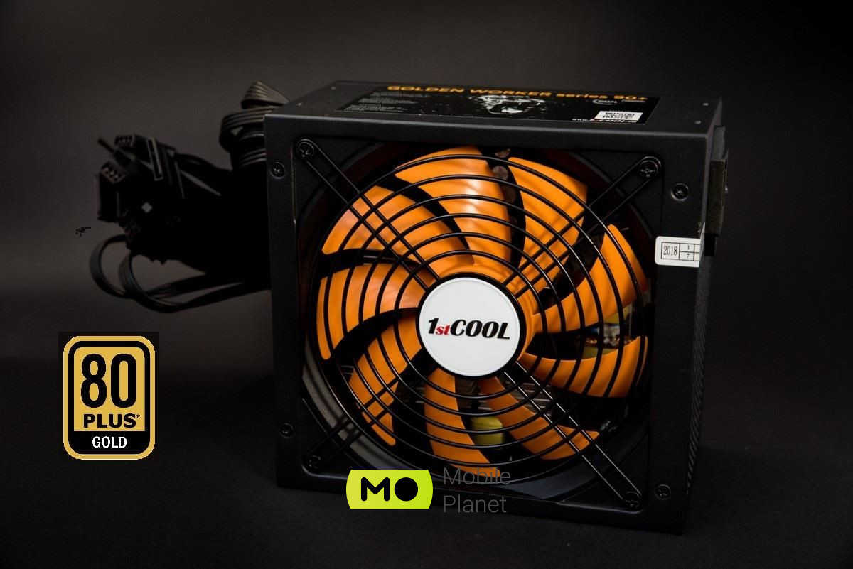 1stCOOl Golden Worker 750W 80 Plus Gold (ECP-750A-14-90) EU Рознімання  CPU 4 + 4 (8) PIN-код - 1 елемент; MOLEX 4-контактний – 4 шт.; SATA – 6 шт.; ATX 24-контактний (20+4) - 1 елемент; PCI-E 8-контактний (6 + 2) - 4 шт.