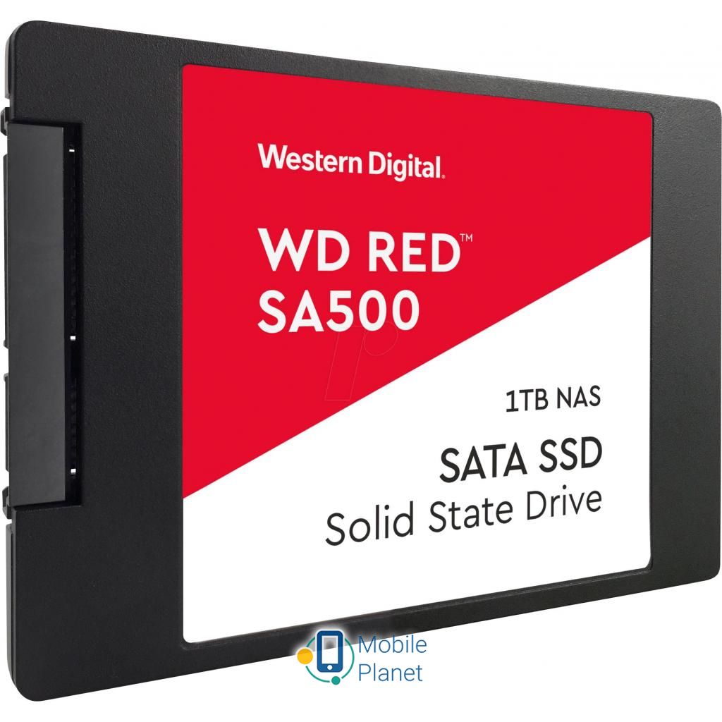 2.5 1TB Western Digital Red SA500 NAS SATA SSD (WDS100T1R0A) (UA) Тип: внутренний; Объём памяти: 1