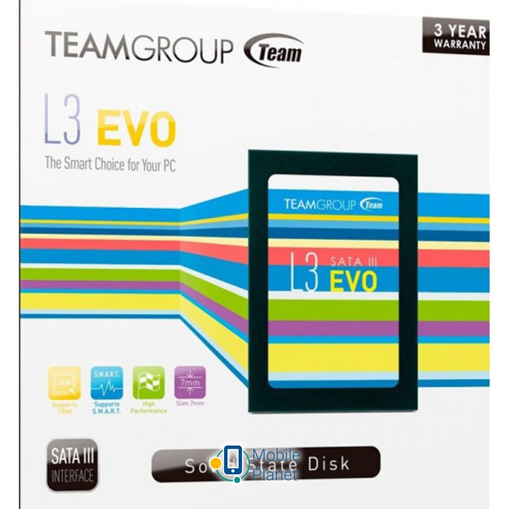 2.5 SSD L3 EVO 240GB Team (T253LE240GTC101) Призначення: для ноутбука, для