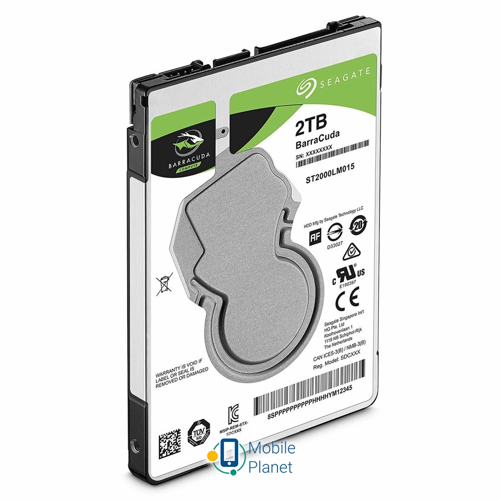 2.5 2TB Seagate (ST2000LM015) Объем: 2TB; Скорость вращения