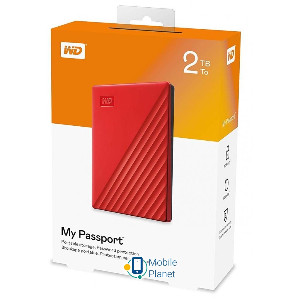 2.5 2TB Western Digital (WDBYVG0020BRD-WESN) Тип: Портативні; Форм-фактор: 2.5 ;