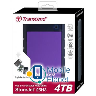 2.5 4TB Transcend (TS4TSJ25H3P) Тип: Високошвидкісні,
