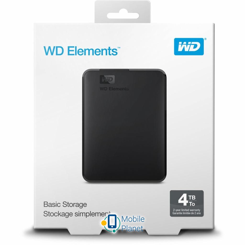 2.5 4TB Western Digital (WDBU6Y0040BBK-WESN) Тип: Високошвидкісні,