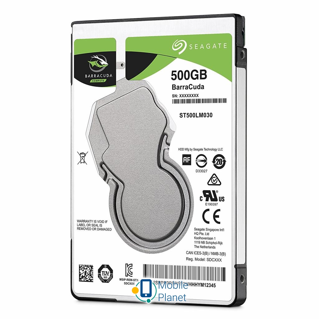 2.5 500GB Seagate (ST500LM030) Обсяг: 500GB; Швидкість обертання
