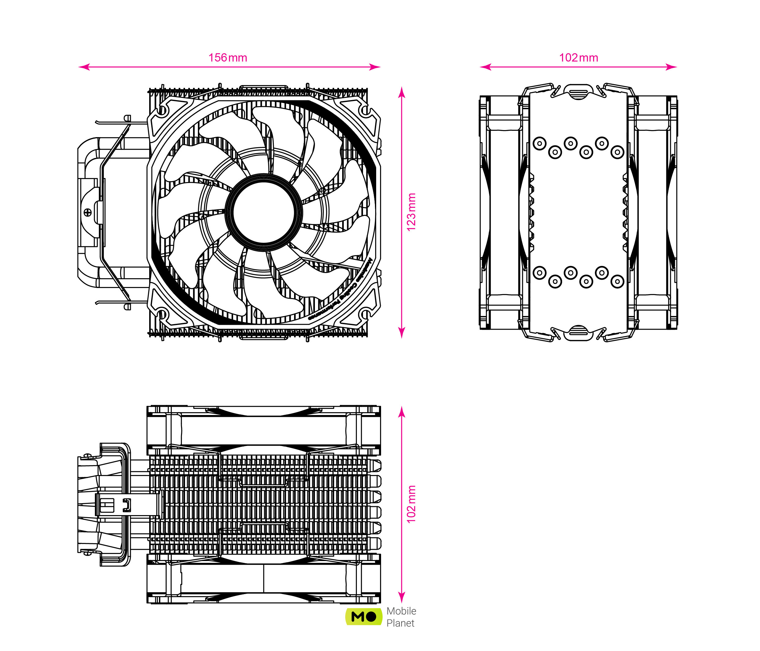2E Gaming AIR COOL (AC120D6) ARGB (2E-AC120D6-ARGB) (UA) Призначення: для процесора; Тип: