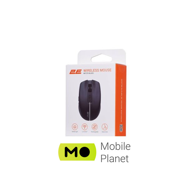 2E MF270 Silent Rechargeable Wireless Black (2E-MF270WBK) (UA) Тип: Портативные, Бесшумные;