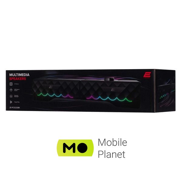 2E PCS232 RGB Soundbar USB Black (2E-PCS232BK) (UA) Тип: акустичні стовпчики;