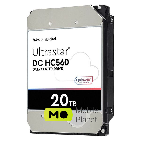 3.5 20TB WD (WUH722020BLE6L4) (UA) Об'єм: 20 TB; Швидкість обертання