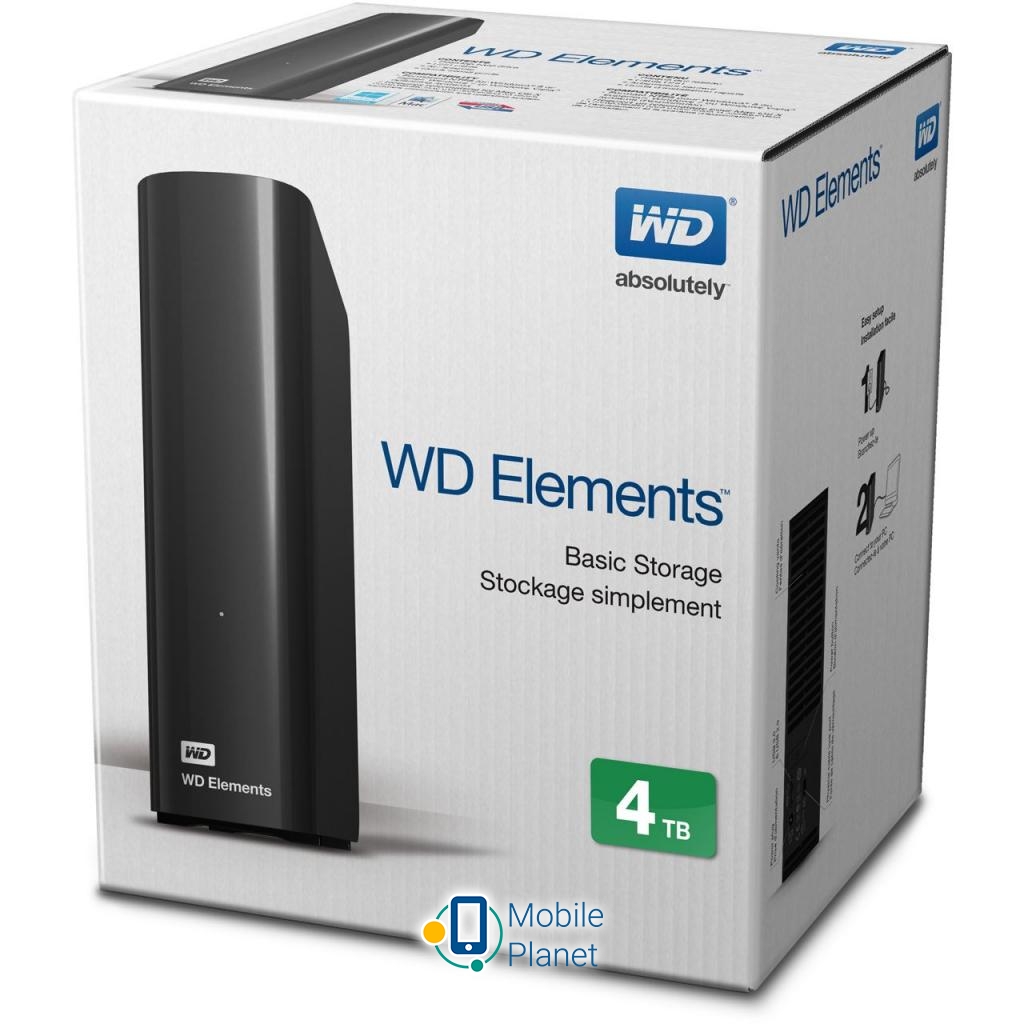 3.5 4TB Western Digital (WDBWLG0040HBK-EESN) Тип: Высокоскоростные;