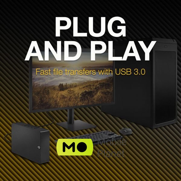 3.5 8TB Expansion Desktop Seagate (STKP8000400) (UA) Тип: Високошвидкісні,