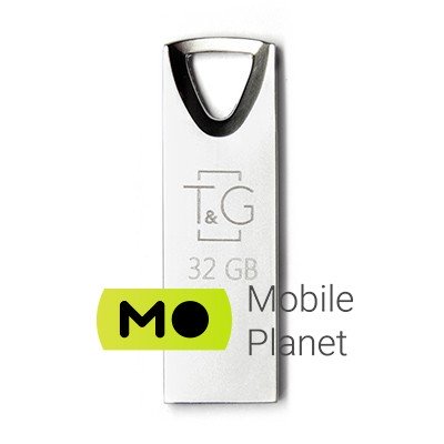 32GB T&G 117 Metal Series Silver (TG117SL-32G) Интерфейс: USB 2.0; Объем памяти: 32