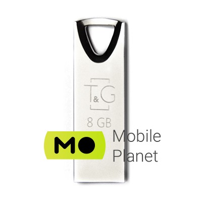 8GB T&G 117 Metal Series Silver (TG117SL-8G) Интерфейс: USB 2.0; Объем памяти: 8