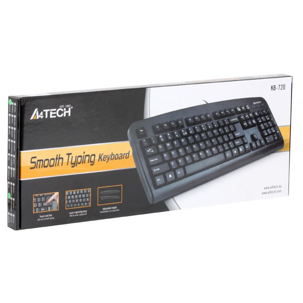A4-tech KB-720 Black USB Тип: проводная; Назначение: для