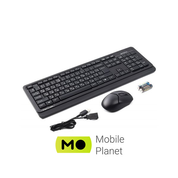 A4Tech FG1012 Wireless Black (UA) Размеры клавиатуры 456 х 156 х 24 мм