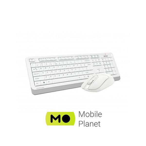 A4Tech FG1012 Wireless White (UA) Кількість клавіш 104