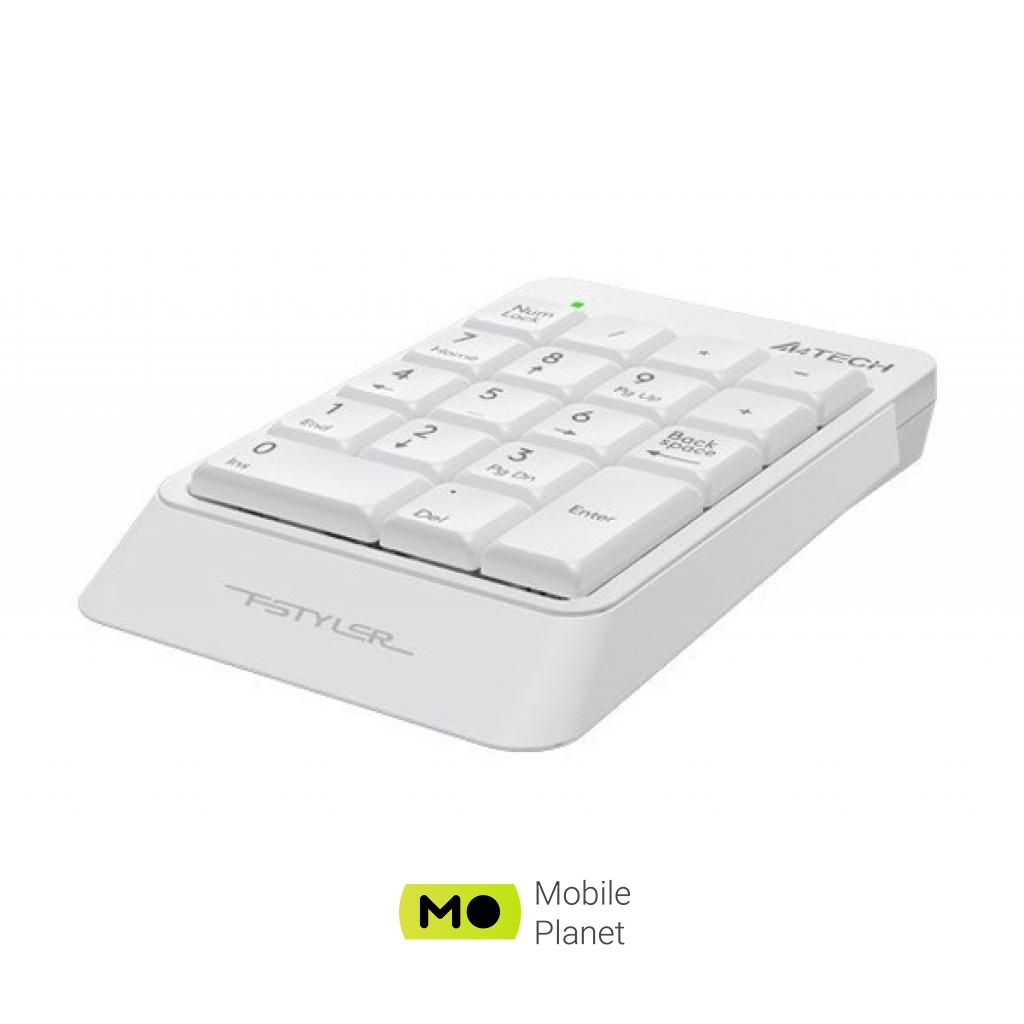 A4tech K13P Fstyler Numeric Keypad White (FK13P (White)) Тип підключення провідна
