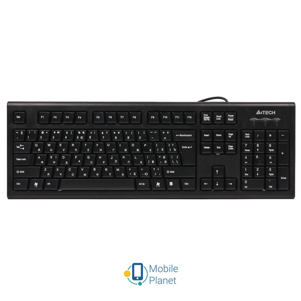 A4tech KRS-8572 USB Black Конструкція мембранна