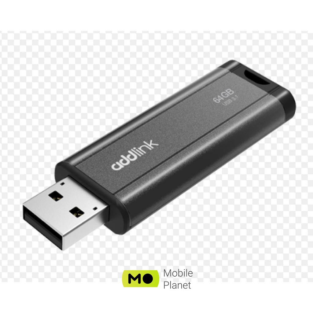 AddLink 64GB U65 Gray USB 3.1 (ad64GBU65G3) (UA) Тип: Класичні; Обсяг пам'яті: 64 Gb;
