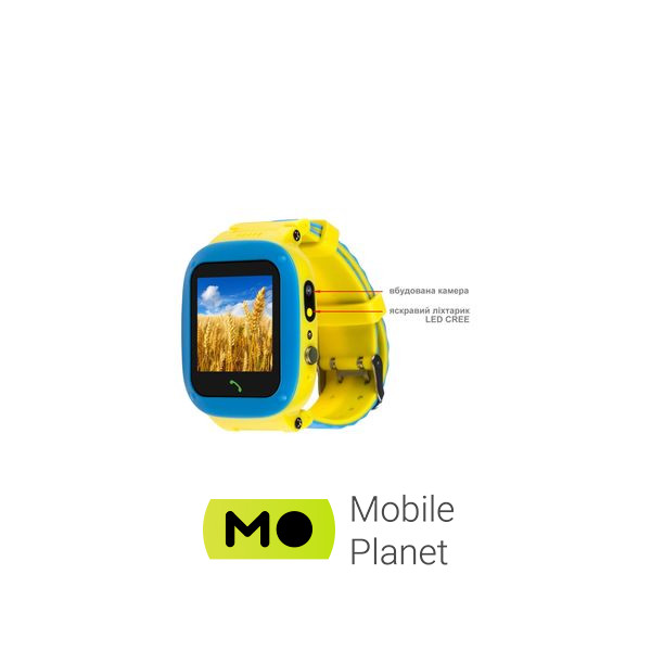 Amigo GO004 GLORY Splashproof Camera+LED Blue-Yellow Форма годинника квадратні