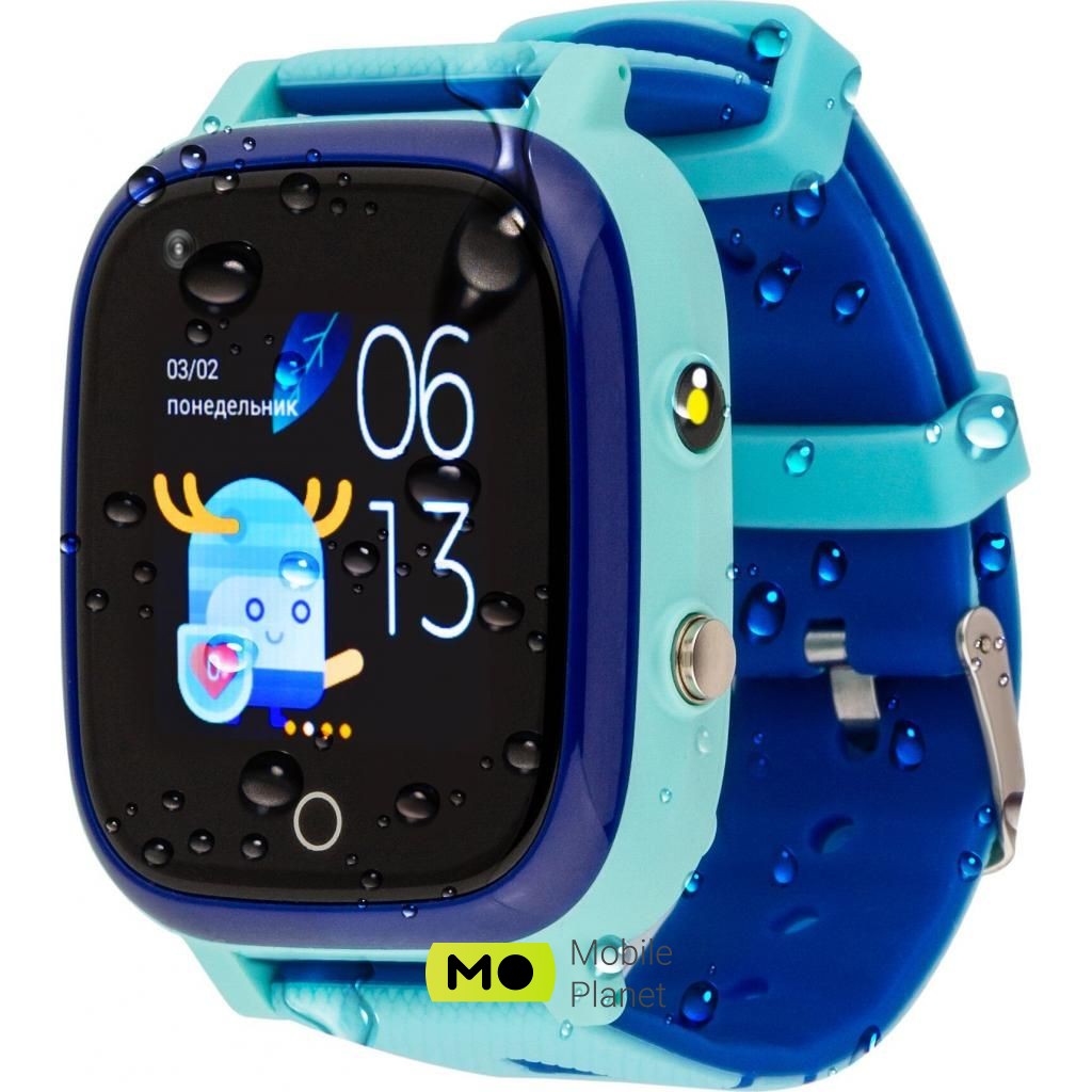 AmiGo GO005 4G WIFI Kids waterproof Thermometer Blue (747017) Тип: дитячі; Форма годин: