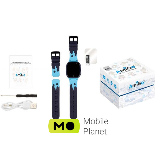 Amigo GO008 MILKY GPS WIFI Blue (873292) Тип: дитячі; Форма годин: