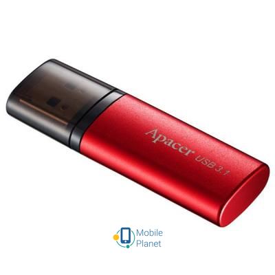Apacer 128GB AH25B Red USB 3.1 Gen1 (AP128GAH25BR-1) (UA) Материал корпуса пластик/металл