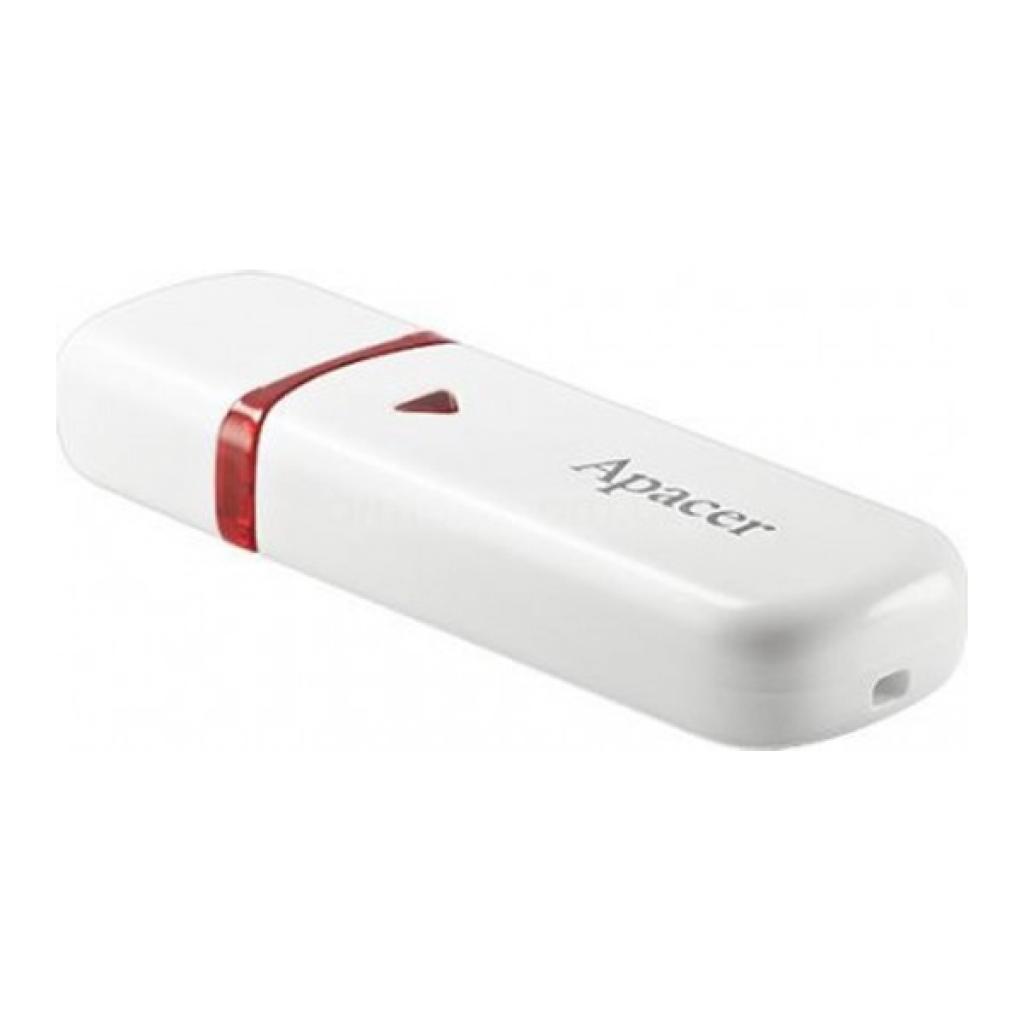 Apacer 32GB AH333 white USB 2.0 (AP32GAH333W-1) Тип: Класичні; Обсяг пам'яті: 32 Gb;