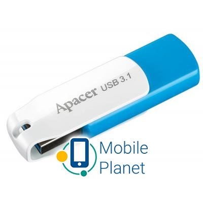 Apacer 32GB AH357 Blue USB 3.1 (AP32GAH357U-1) (UA) Тип: Высокоскоростные,