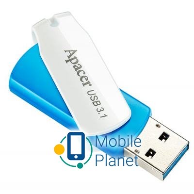 Apacer 32GB AH357 Blue USB 3.1 (AP32GAH357U-1) (UA) Тип: Високошвидкісні,