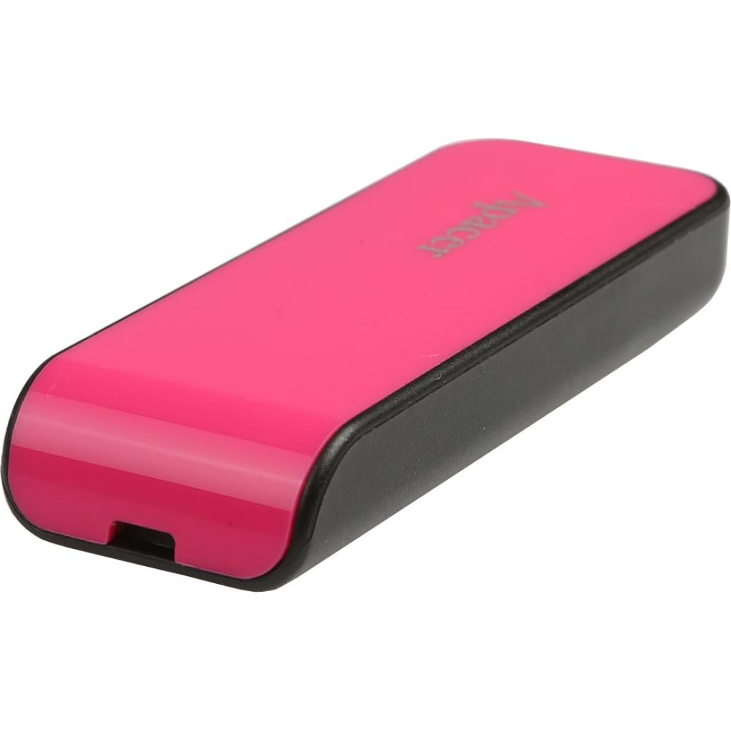Apacer 64GB AH334 pink USB 2.0 (AP64GAH334P-1) Тип С выдвижным USB, Стильные и гламурные