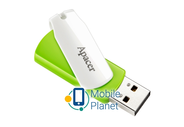 Apacer AH335 32GB Green/White (AP32GAH335G-1) (UA) Інтерфейс  USB 2.0 