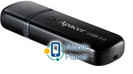 Apacer AH355 64GB USB3.0 Black (AP64GAH355B-1) (UA) Обсяг пам'яті: 64 GB; Інтерфейс: USB