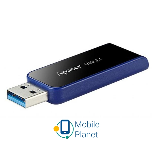 Apacer AH356 64GB USB 3.0 Black (AP64GAH356B-1) Объем памяти: 64 GB; Интерфейс: USB