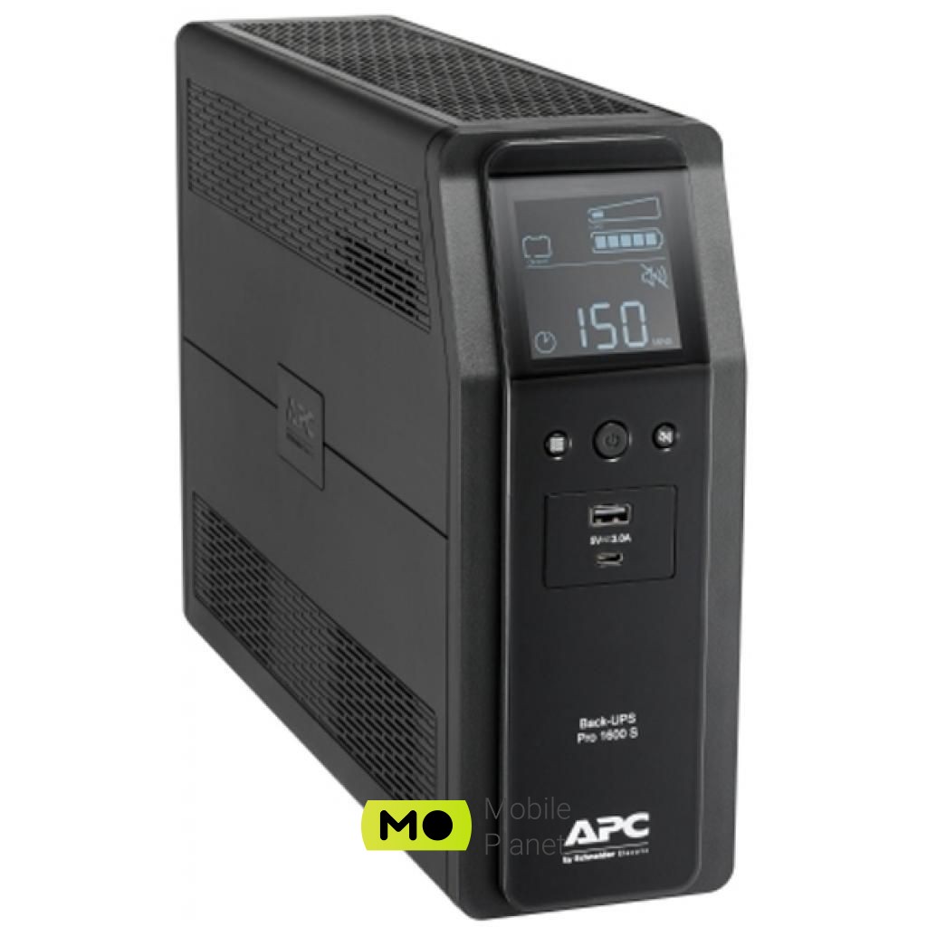 APC Back-UPS Pro BR 1600VA (BR1600SI) (UA) Тип архитектуры линейно-интерактивный (line interactive)